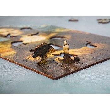 Drewniane puzzle A4 Leonardo da Vinci 